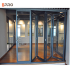Porte pieghevoli in alluminio per case residenziali con schermo retrattile American Stadard