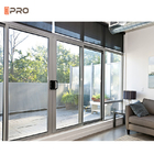 Finestra di vetro di alluminio della rottura termica esteriore della Camera e portelli scorrevoli del patio resistente della porta