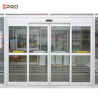 Porte di vetro di scivolamento di alluminio dell'annuncio pubblicitario 6063 automatici della porta elettriche con tempo di impiego lungo