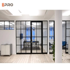 Personalizzazione Ufficio moderno Divisorio Stanza Insonorizzata Sistema di telaio in alluminio a doppia parete di vetro
