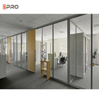 L'ufficio moderno temperato di costruzione del vetro trasparente divide la divisione di vetro glassato della parete