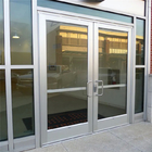 Entrata esteriore Front Doors del deposito delle porte a battente di vetro di alluminio commerciali