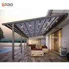 Gazebo in alluminio pergola retrattile tenda da sole pieghevole automatica tetto parasole per patio esterno
