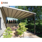 Gazebo da giardino a pergola in alluminio moderno retrattile per verande di lusso