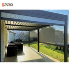 Pergola da giardino Tapparelle elettriche in PVC Protezione solare impermeabile Schermo esterno con cerniera