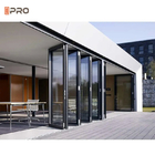 Porte pieghevoli in alluminio impermeabili Termica Bifold porta di accordione esterno patio