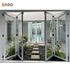 Porte pieghevoli in alluminio impermeabili Termica Bifold porta di accordione esterno patio