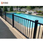 Barricata di balustrade in alluminio rivestita in polvere, decorativa, di colore nero, piscina da giardino, pannelli in ardesia, recinzione
