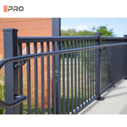 Moderna personalizzazione di alluminio slitta recinzione nera balaustrade maniglie