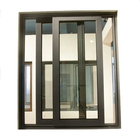 Finestre scorrevoli di alluminio aperte verticali con vetro a schermo Finestre scorrevoli rinnovate per casa