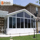 Casella in vetro con rivestimento in polvere Florida Camera in alluminio portabile Casa in vetro Pannelli solare