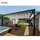 Acciaio in alluminio per esterno, telaio in PVC, ombrello, tetto retrattile, impermeabile, pergola