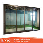 porte di vetro di scivolamento di vetro di alluminio pieganti di abitudine di progettazione moderna delle porte del patio di scivolamento delle porte di vetro di scivolamento