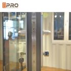 Le porte pieganti di vetro di alluminio dell'isolamento termico raddoppiano le porte pieganti lustrate della fisarmonica dei divisori delle porte pieganti