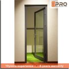 Porte a battente di alluminio di multi colore con la cerniera di alluminio rivestita della cerniera di porta della struttura di trattamento di superficie della polvere per lo stainle della porta