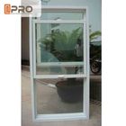 Colore bianco di alluminio di Sash Windows dell'isolamento termico con doppio vetro temperato