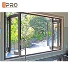 Windows Bifold di alluminio pieghevole di vetro per la piegatura di ottimo rendimento di piegatura di vetro di finestra dello schermo della finestra di piegatura della cucina