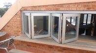 Windows Bifold di alluminio pieghevole di vetro per la piegatura di ottimo rendimento di piegatura di vetro di finestra dello schermo della finestra di piegatura della cucina