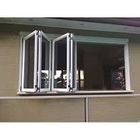 Colore Bifold di alluminio di Windows della prova del vento facoltativo con la doppia piegatura di vetro isolata dell'hardware della finestra di piegatura del balcone