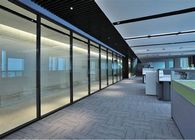 Porte di legno di vetro glassate della divisione di profilo di alluminio per l'ufficio moderno