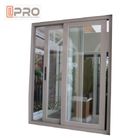 Finestra di scivolamento orizzontale di alluminio dell'isolamento termico sano e facile installare la finestra di vetro di scivolamento dell'ufficio