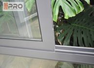 Finestra di scivolamento orizzontale di alluminio dell'isolamento termico sano e facile installare la finestra di vetro di scivolamento dell'ufficio