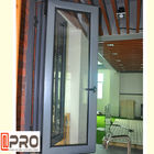 La finestra Bifold di verticale del doppi vetri, ha anodizzato il vento di alluminio del popolare della Bi di Windows della cucina della finestra di alluminio di alluminio di piegatura
