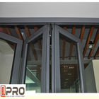 Finestra di scivolamento di vetro di alluminio riflettente/finestre Bi-pieganti di Windows porta di alluminio Bifold orizzontale del Bi-popolare per