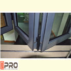 Piegatura frameless di Windows di resistenza della polvere di elettroforesi di superficie di trattamento della Bi della finestra di alluminio Bifold di alluminio del popolare
