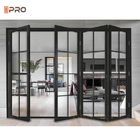 Grande porta di vetro Bifold di alluminio di vetro su misura delle porte del patio di scivolamento di Pella