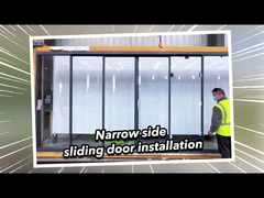 2 mm di alluminio doppio vetro vetroresistente porta scorrevole in vetro 2,1m altezza