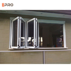 La Bi piega la doccia che il verticale di alluminio di Windows di piegatura piega il balcone di vetro