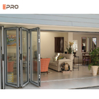 Porta Bifold di vetro standard americana di alluminio esteriore calma delle porte pieganti del balcone della villa