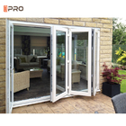 Porte Bifold insonorizzate temperate delle porte pieganti del patio australiano di alluminio di vetro di norme