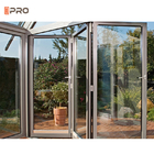 Porte Bifold insonorizzate temperate delle porte pieganti del patio australiano di alluminio di vetro di norme