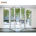 Le porte francesi del patio della struttura di alluminio esile scelgono il doppio portello scorrevole di vetro triplo per esterno
