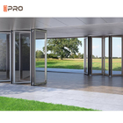 Sistema di taglio termico per porte pieghevoli in alluminio esterno in vetro per patio Bi su misura impermeabile