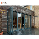 Porta termica di alluminio resistente su misura del patio della porta del popolare della Bi della rottura di 6063 porte pieganti