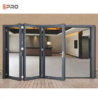 Sistema di porte pieghevoli in alluminio moderno Porta pieghevole in vetro