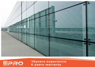 La progettazione moderna di alluminio della parete divisoria di impermeabilità ha personalizzato il colore di vetro