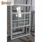 Doppio di alluminio verticale Hung Window For Houses/cima di vetro Hung Window