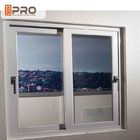 Windows scorrevole di alluminio bianco economizzatore d'energia con la cima di vetro riflettente ha appeso la finestra di scivolamento di alluminio della finestra di scivolamento