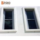 Trattamento di superficie rivestito scorrevole su misura della polvere di alluminio di Sash Windows di inclinazione di dimensione
