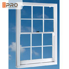 La finestra di vetro temperata verticale di alluminio di Sash di profilo singolo spolverizza rivestito