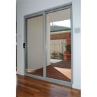 Alluminio esteriore dello scorrevole della porta dei portelli scorrevoli di scivolamento profilo di alluminio di vetro commerciale impermeabile della porta di vetro di doppio