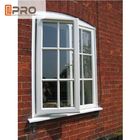Residenziale elimini la stoffa per tendine Windows/finestra di perno di alluminio con le finestre di alluminio bianche di progettazione di griglia