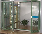 Le porte di vetro di alluminio interne della singola lastra di vetro per i tipi facoltativi di colore residenziale della Camera di porte delle cerniere munisce il prezzo di cardini delle porte