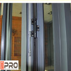 Piegatura di alluminio antinvecchiamento Windows, Bi orizzontale all'aperto della porta del popolare della Bi dei lowes di Windows di piegatura che piega le porte esteriori