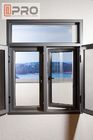 Le finestre aperte resistenti agli urti dell'oscillazione l'alluminio di alluminio della stoffa per tendine delle finestre della stoffa per tendine del doppio di Windows della Camera di vetro &quot;float&quot;