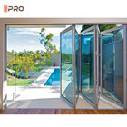 Bi moderna insonorizzata della porta di vetro di alluminio resistente alle intemperie trasparente - porta di piegatura